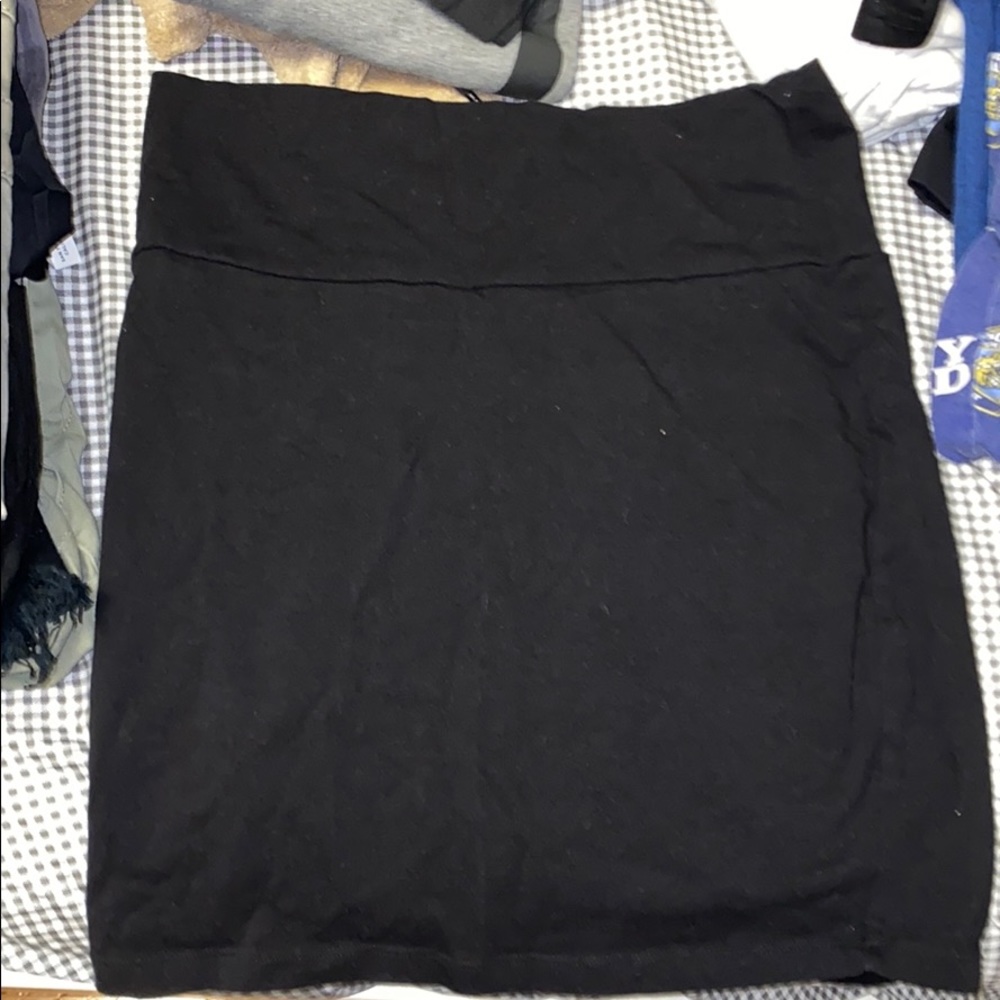 Black short skirt